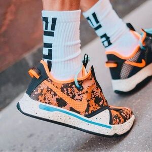 Nike Athletic Shoes in Orange and Black